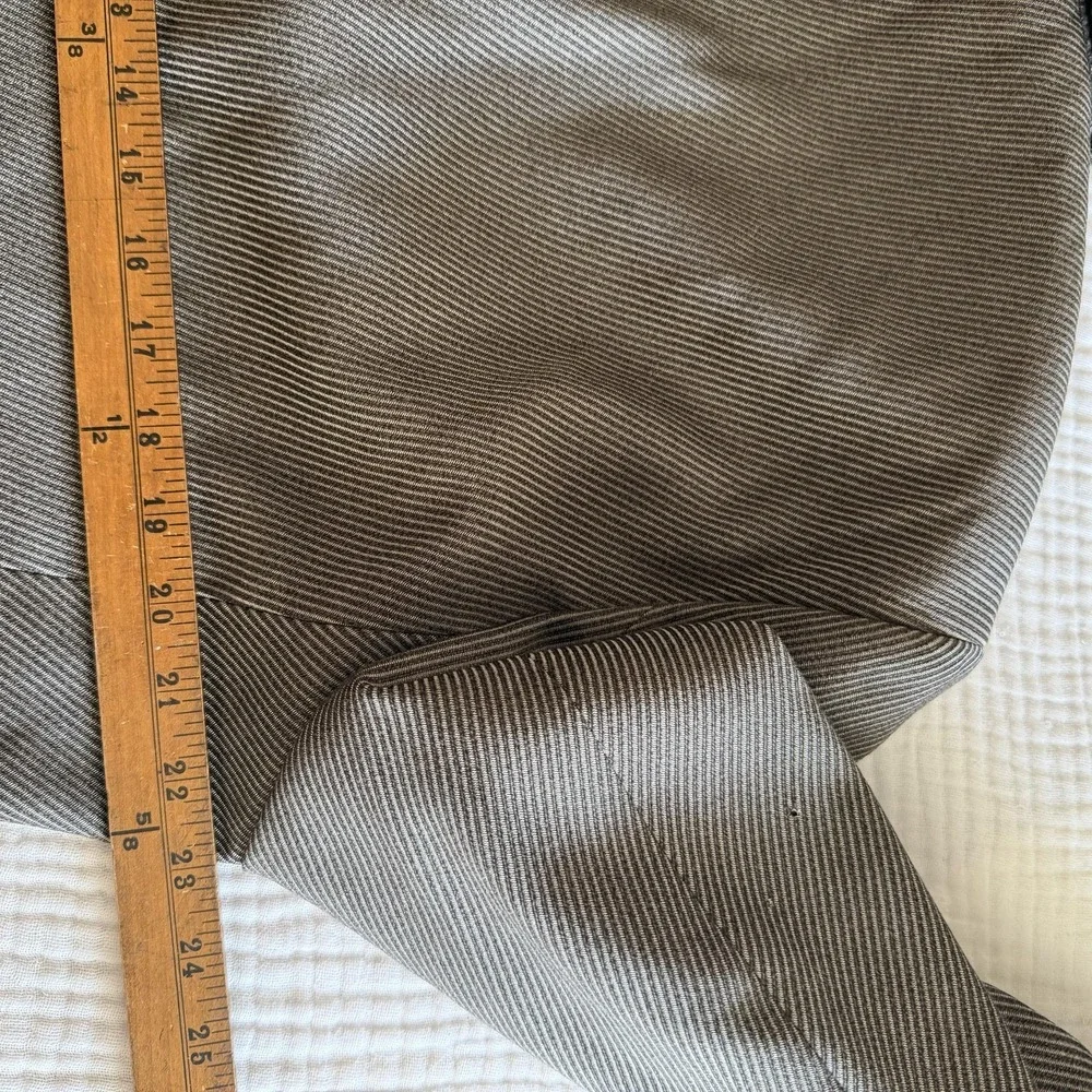 Hugo Boss Suit Jacket Mens 42R Brown Stripe Wool Notch Lapel Turkey Business